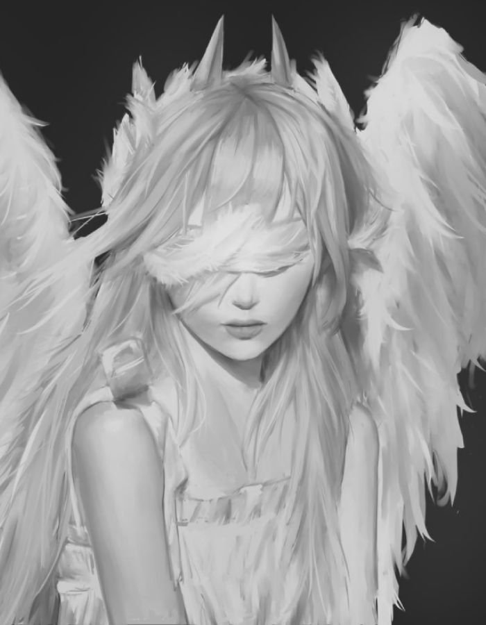 angel pfp highlighting graceful heavenly character