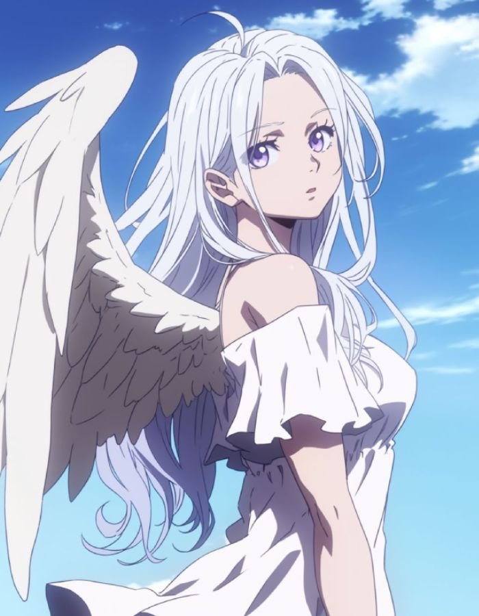 angel pfp portraying calm spiritual beauty clearly