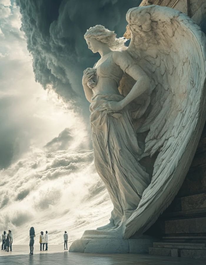 angel pfp showing peaceful and sacred presence