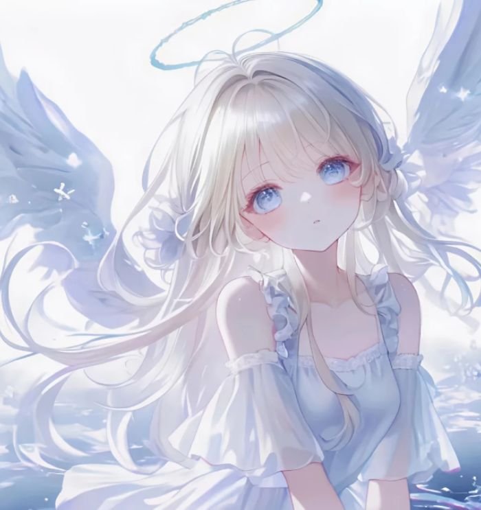 angelic themed social profile angel pfp