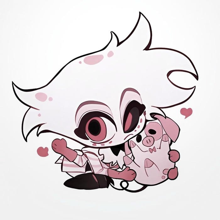 animated series demon angel dust pfp for fans