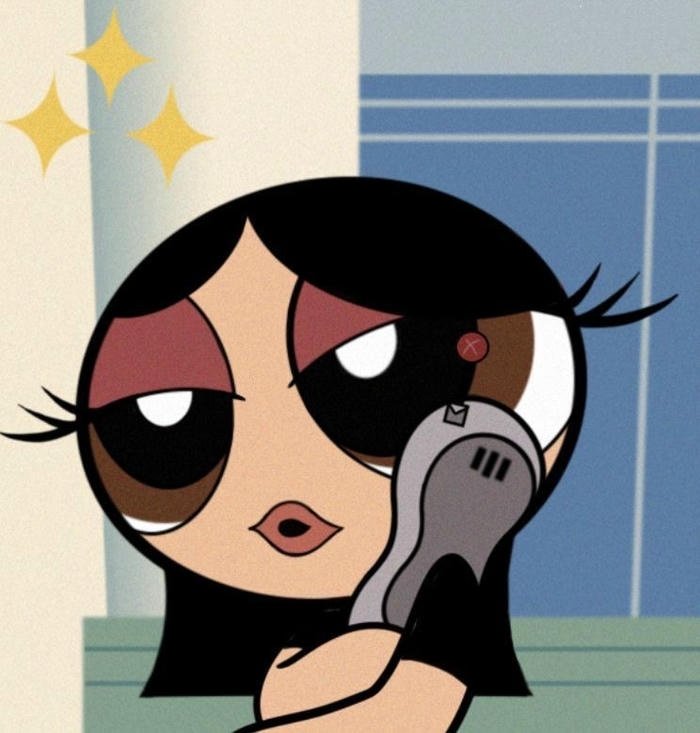 baddie cartoon girl with attitude profile picture