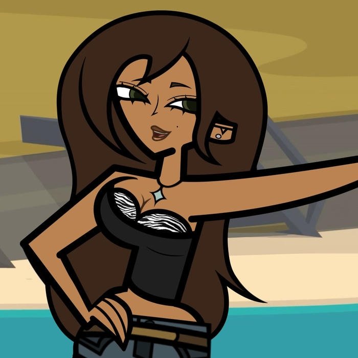 baddie cartoon with intense eye contact avatar