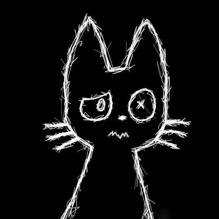 black discord pfp with deep shadow look