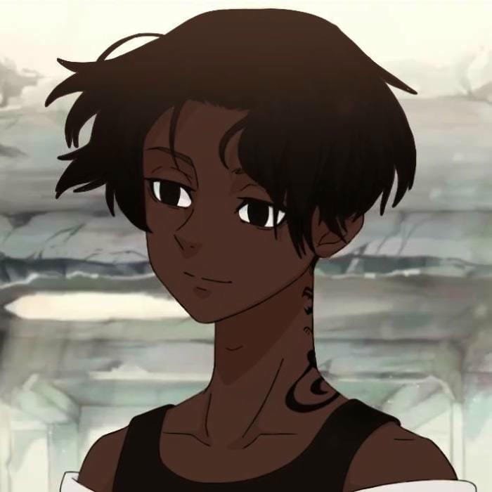 black guy pfp with natural skin tone