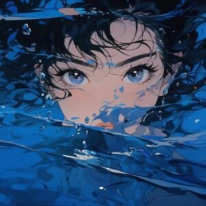 blue discord pfp gentle visual atmosphere