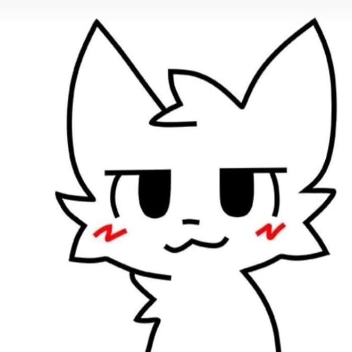 boykisser pfp with bold cartoon outline