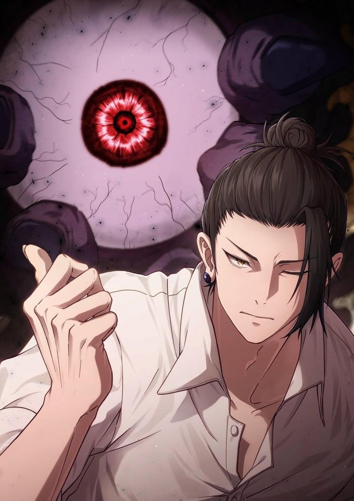 calculating mindset appears clearly in geto pfp