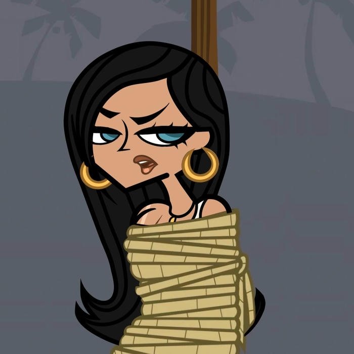 cartoon baddie character girl giving boss energy