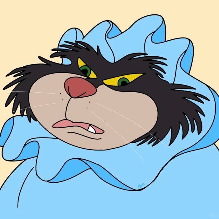 cartoon cat pfp featuring cartoon kitten