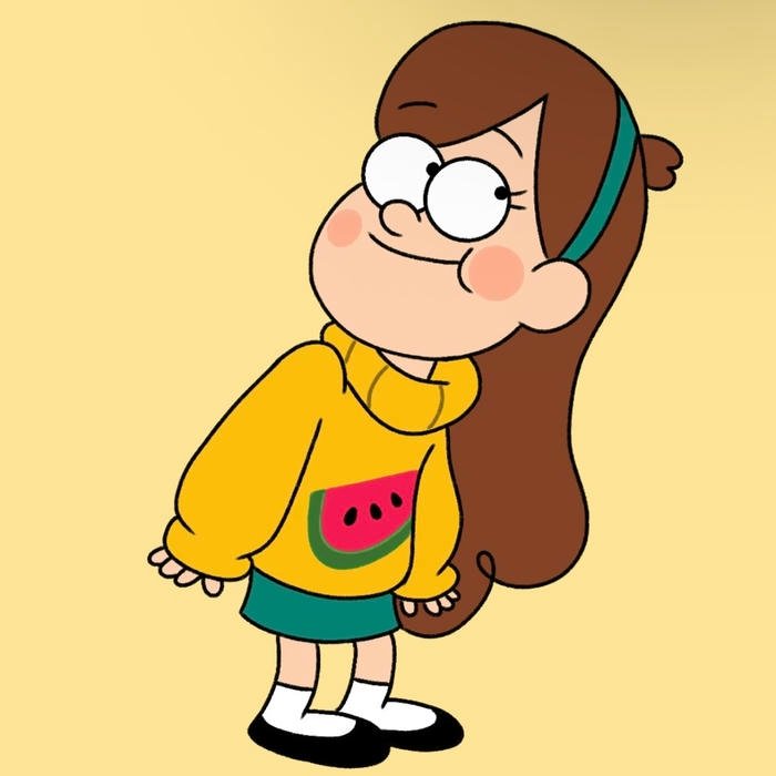 cartoon pfp girl face icon for social platforms