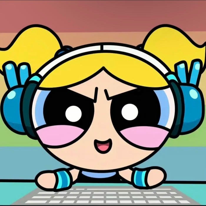 cartoon pfp girl headshot used for facebook