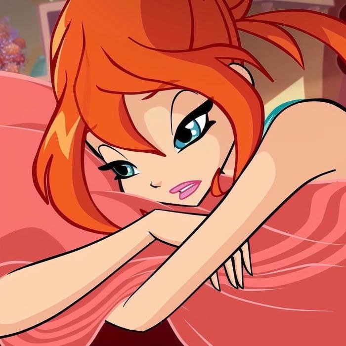 cartoon pfp girl suitable for facebook