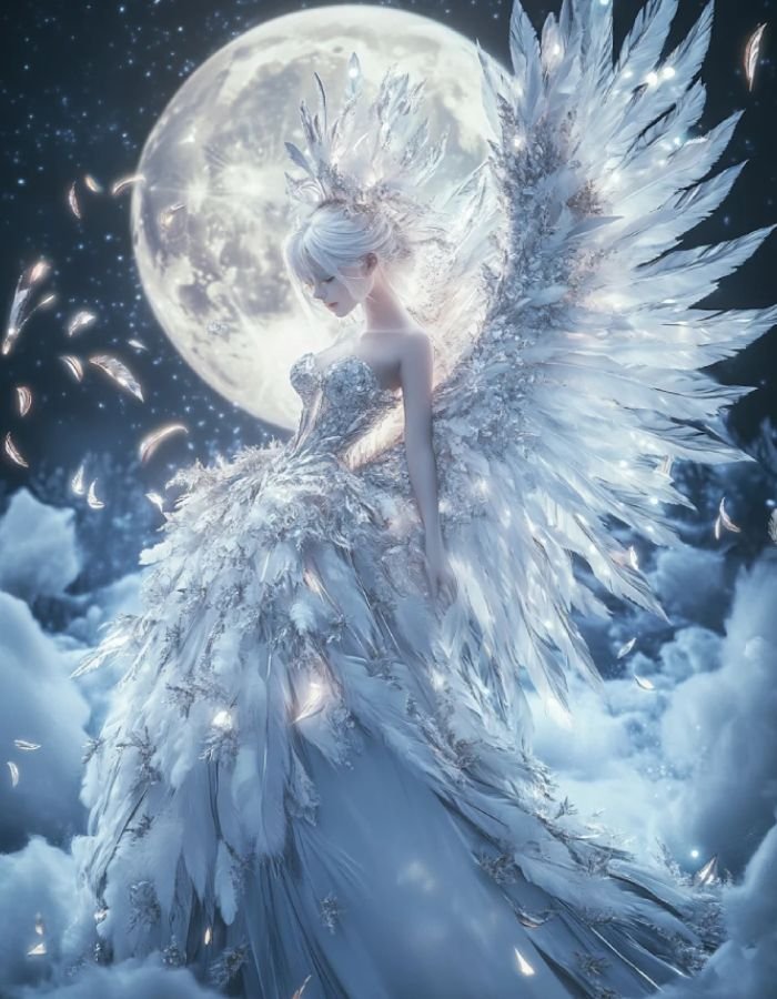 celestial avatar design with angel pfp inspired imagery