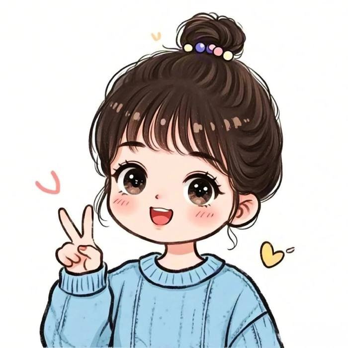 chibi pfp showing a cheerful friendly character