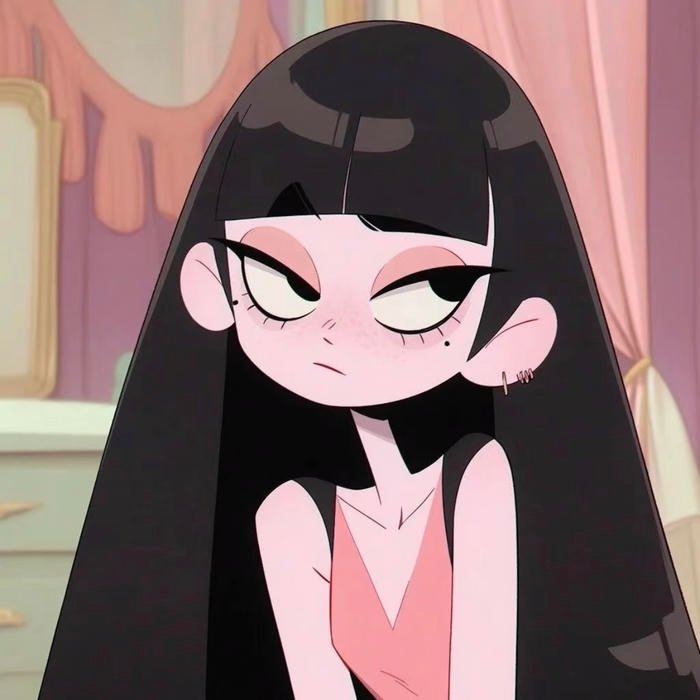 cn pfp black girl drawn in cn style