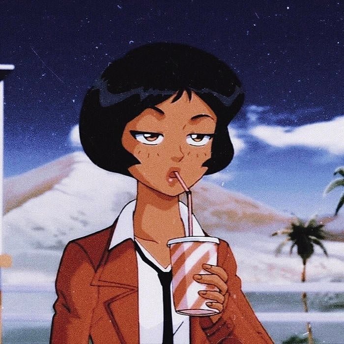 cn pfp black girl idea with black girl character