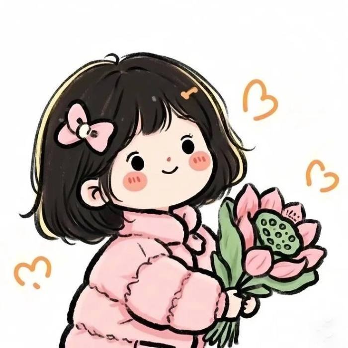 cute cartoon avatar with soft colors chibi pfp