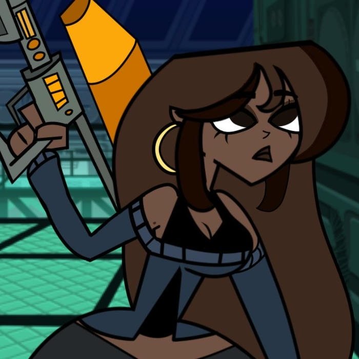 female baddie cartoon character pfp with attitude