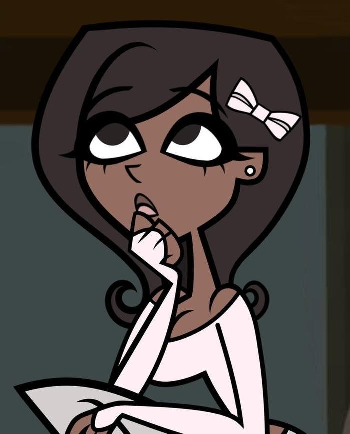 female baddie cartoon profile image with power aura