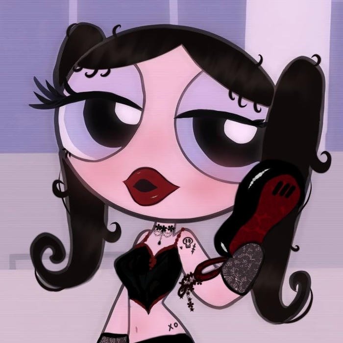 fierce baddie cartoon character for pfp