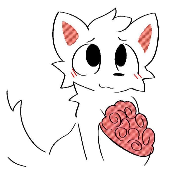 flat color artwork fits the boykisser pfp look