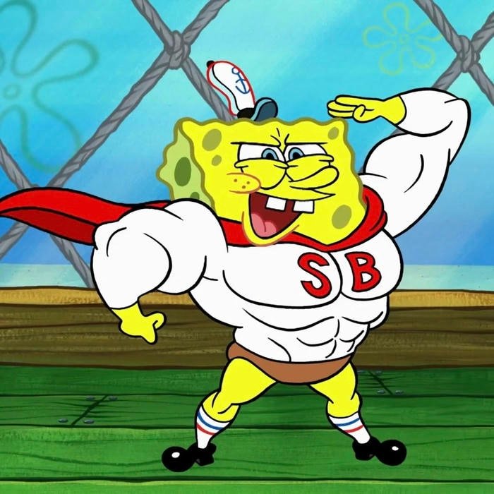 funny cartoon pfp with silly mood