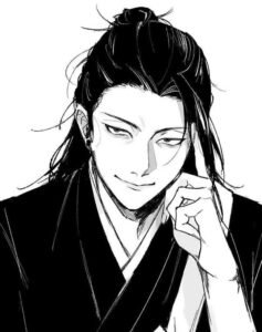 geto pfp showing a composed expression hiding deeper intent