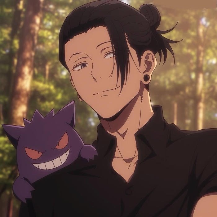 geto pfp with a calm gaze carrying quiet authority