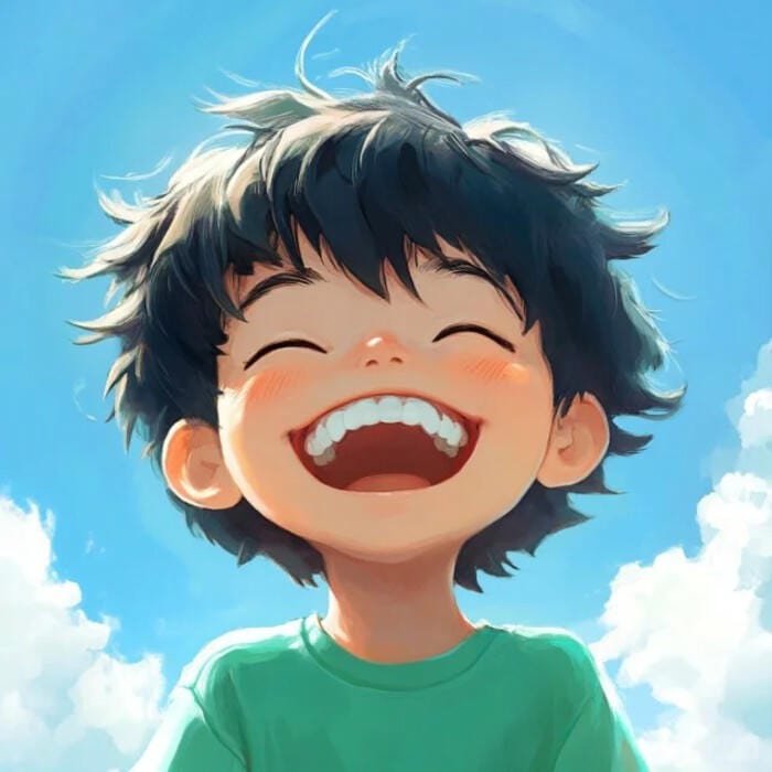 happy pfp optimistic vibe bright tone