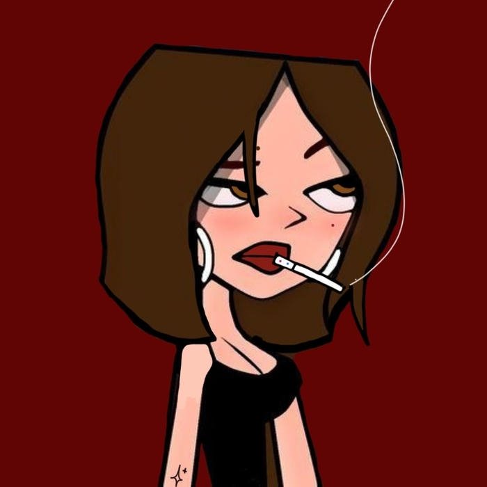 hard attitude baddie cartoon profile image