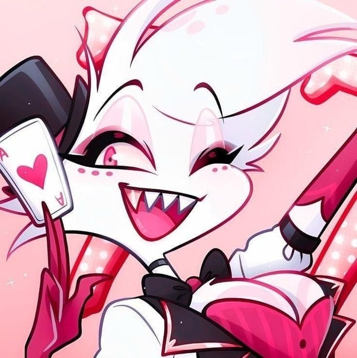 hazbin hotel angel dust pfp used as pfp