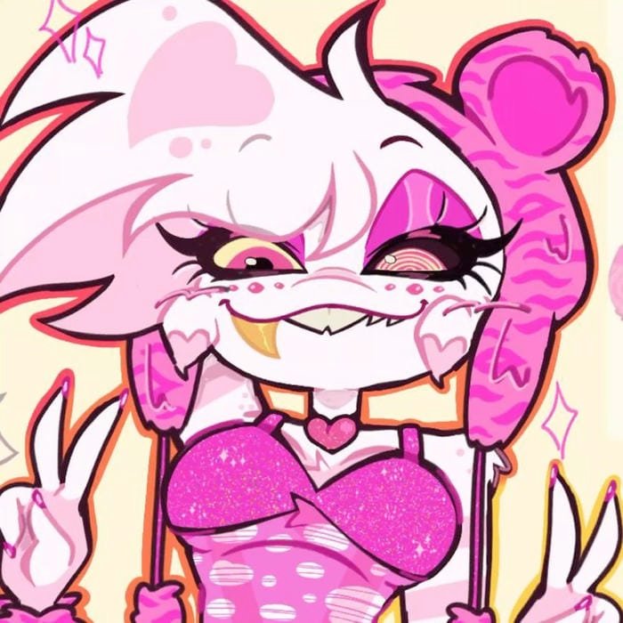 hazbin hotel fan drawing angel dust pfp