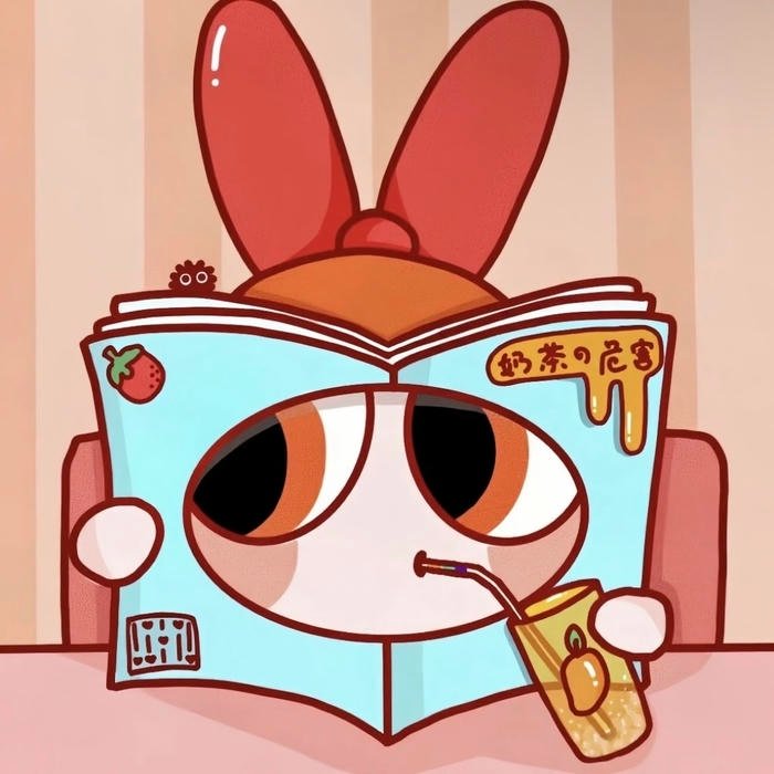 illustrated cartoon pfp girl character for socials