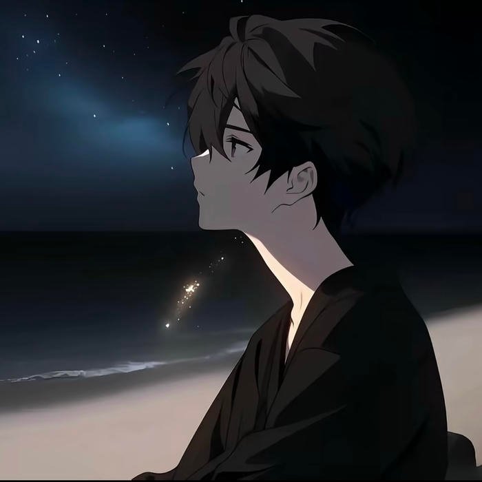 lonely sad boy pfp drifting through his emotions