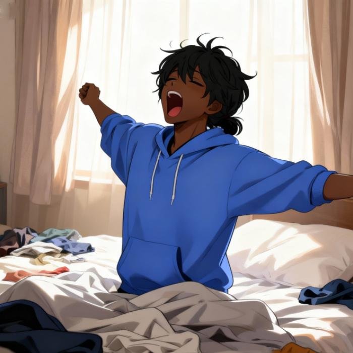 natural light portrait black guy pfp mood