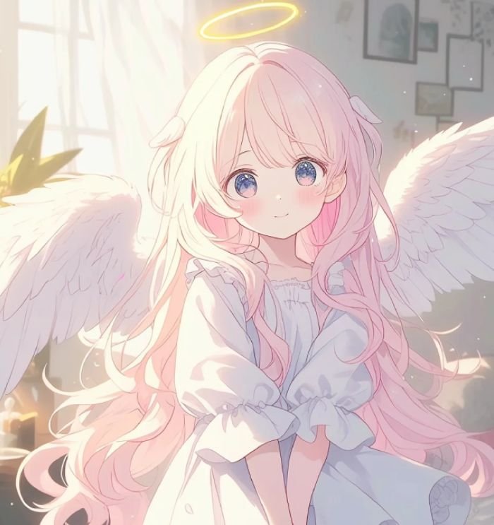 otherworldly calm profile picture angel pfp