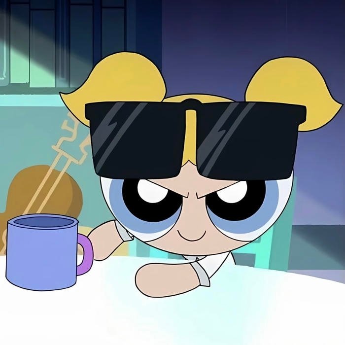 pfp cartoon girl with soft visual appeal