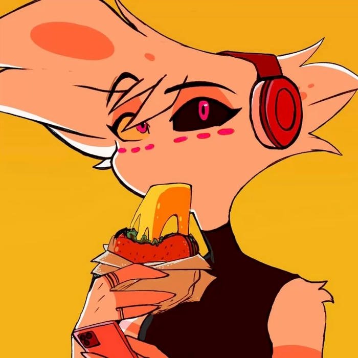 pink angel dust pfp character icon for personal avatar