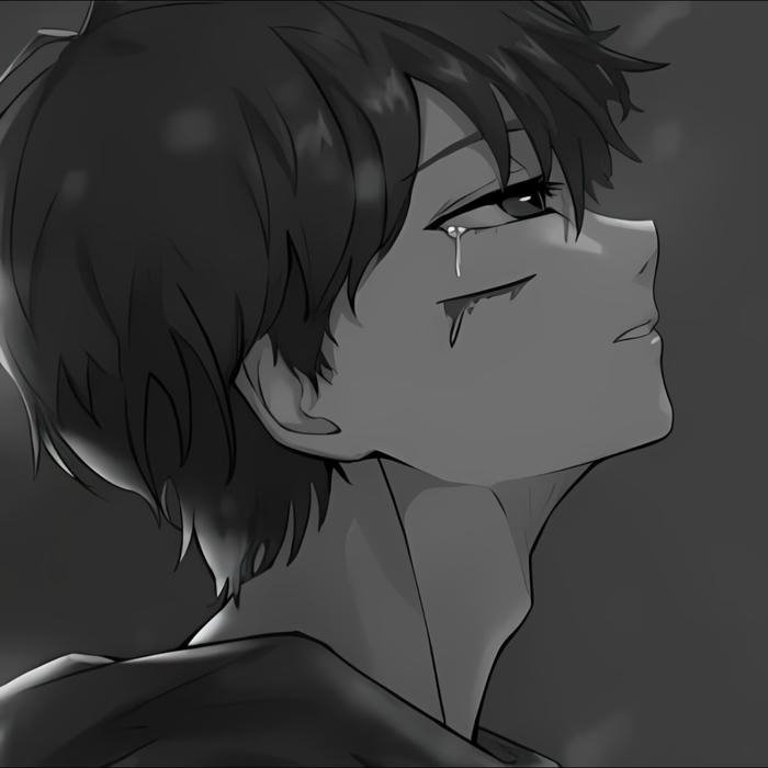 sad boy pfp carrying silent pain in his eyes