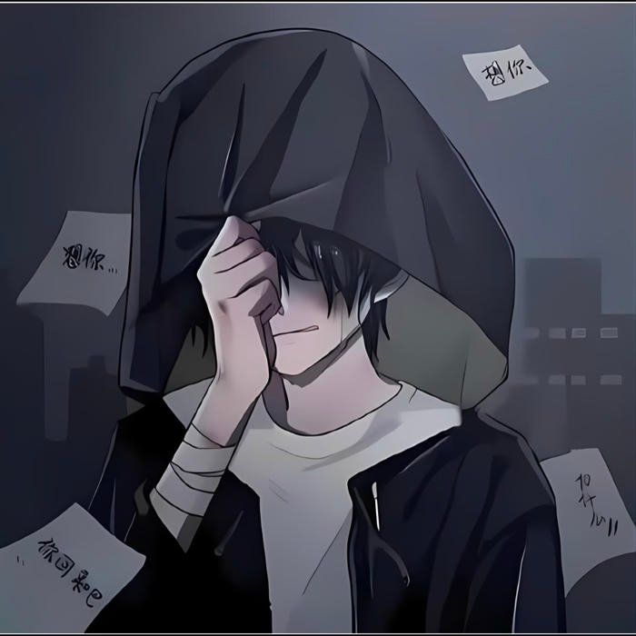 sad boy pfp looks emotionally drained and distant