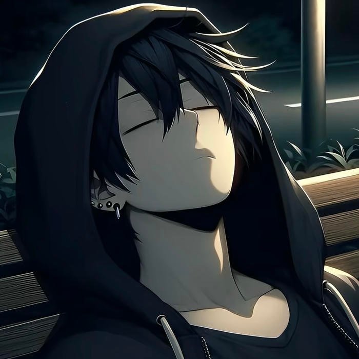 sad boy pfp lost between memories and feelings