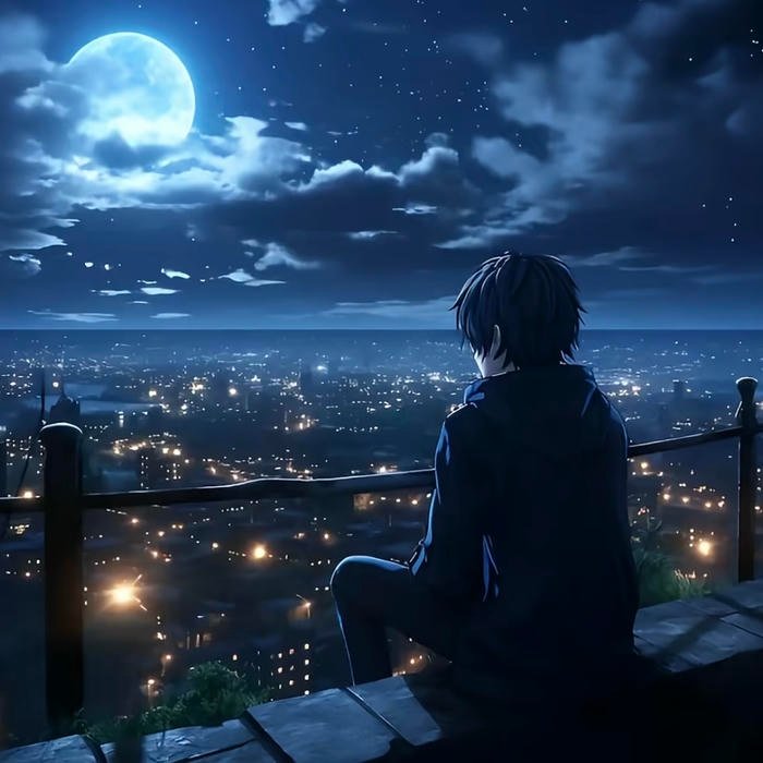 sad boy pfp shaped by emotional exhaustion