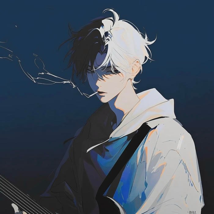 sad boy pfpholding sadness without speaking