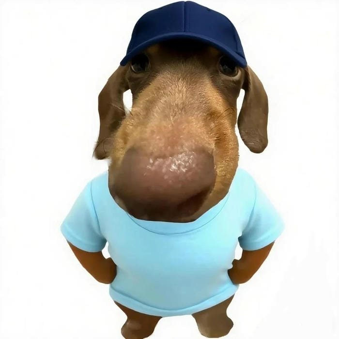 silly goofy dog pfp funny look