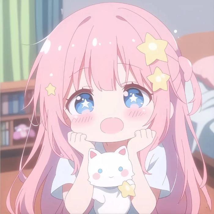 simple character artwork in chibi pfp cute design