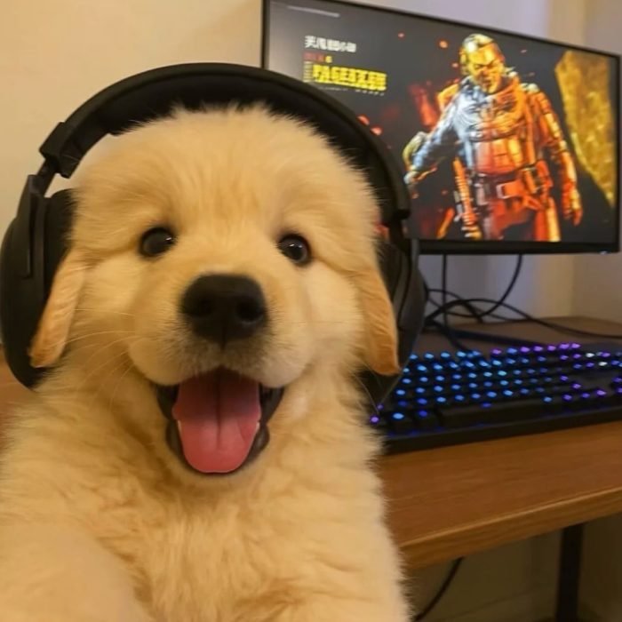 soft fluffy fur details from cute dog pfp style