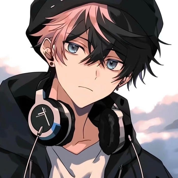 Aesthetic anime male headshot for anime man pfp
