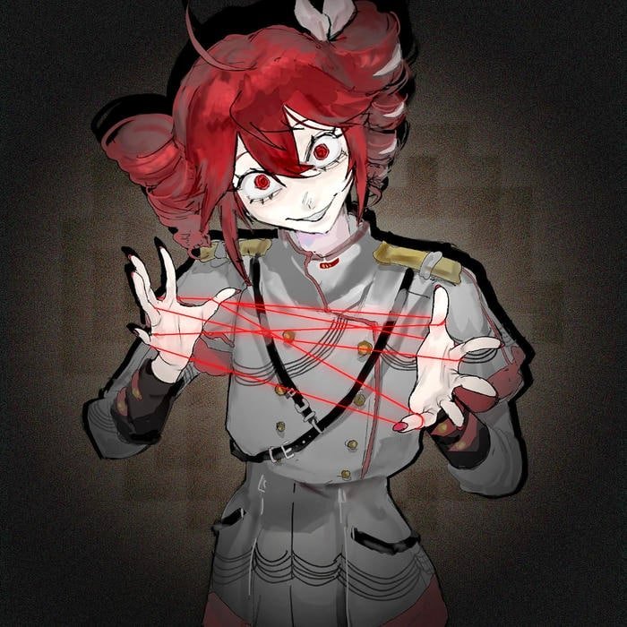 Aesthetic character drawing made for teto pfp profiles