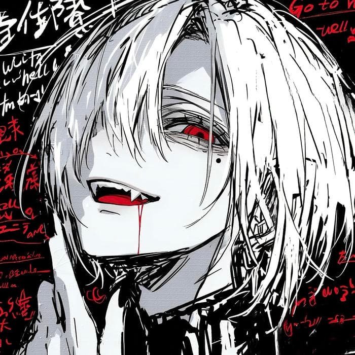 Aggressive mental overflow projected boldly through crazy pfp